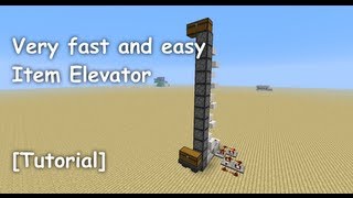 Very fast and easy Item Elevator Tutorial Minecraft 15 [upl. by Matthew]