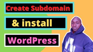 How to create Cpanel subdomain and install WordPress  WordPress multisite [upl. by Rosemary]