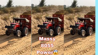 Massy 8055 new modal power test 😨😱massytalk massytractor masseffect trending tractor driver [upl. by Lauro806]