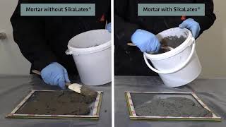 Bonding Agent and Mortar Admixture  SikaLatex [upl. by Repsac]