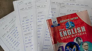 Senior Inter English Questions amp Annotations  Senior Inter English Exam 2023 [upl. by Ponzo998]