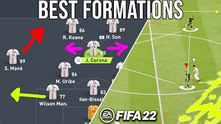 TOP 5 BEST ATTACKING  CHANCE CREATIONS FORMATIONS IN FIFA 22 [upl. by Sivrat]