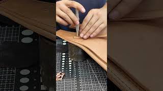 How to install copper rivetsshorts bagmaking leather bag brass shortsvideo copper rivet [upl. by Acinhoj181]