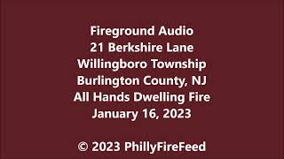 11623 21 Berkshire Ln Willingboro Burlington Co NJ All Hands Dwelling Fire [upl. by Bernstein]