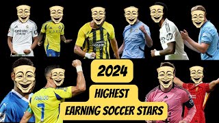 2024s Highest Earning Soccer Stars soccer football sportsbusiness Ronaldo messi [upl. by Wardle148]