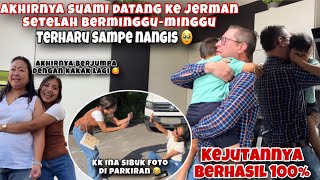 TERHARU SAMPE NANGIS AKHIRNYA SUAMI DATANG KE JERMAN BERTEMU ISTRI DAN ANAKANAK [upl. by Aisekal]