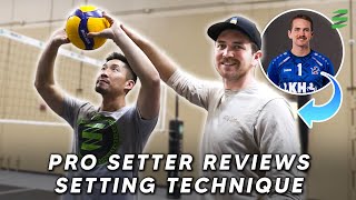 Pro Setter Reviews Coachs Setting Technique [upl. by Parfitt314]