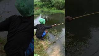 Rainfall river fishing 🐟 hunting fishingadventures shorts [upl. by Mcgee]