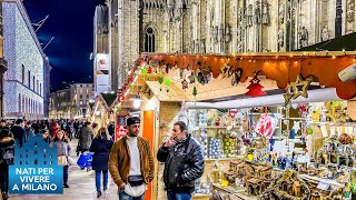 Il mercatino di Natale in Duomo a Milano [upl. by Sivehc137]