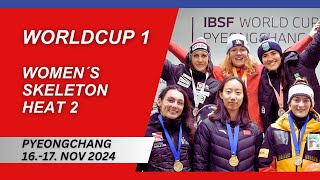 IBSF WORLDCUP 1 Pyeongchang  Womens Skeleton  Heat 2 [upl. by Mavilia]