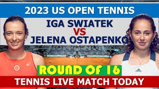 Swiatek vs Ostapenko  US Open 2023  wta match [upl. by Nosde653]