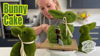 Realistic Moss Easter bunny cake [upl. by Lipsey]