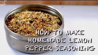 How to Make Homemade Lemon Pepper Seasoning [upl. by Leinod125]