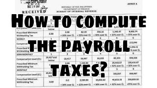 How to Compute Tax on Monthly Salary  Monthly Withholding Tax [upl. by Clayborne]