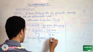 Thermodynamique 1 outils mathématiques Exercice2 part2 [upl. by Arlyne715]