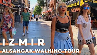 Izmir Turkey 2022 Alsancak Walking Tour  4K UHD 60FPS  The Most Famous District In City Center [upl. by Hairej22]