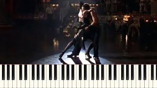 El Tango De Roxanne  Moulin Rouge  Piano Sheets Intermediate [upl. by Innoj787]