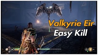 God of war 4  Easy kill quot Valkyrie Eir quot [upl. by Damales]