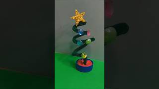 Easy Christmas Tree Craft from string New Creative Craft christmas trending tree youtubeshorts [upl. by Ah]