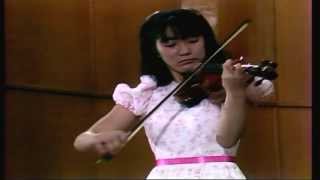 諏訪内晶子（AKIKO SUWANAI） LIVE1990「ジャコンヌ」（バッハ） [upl. by Ellenod]