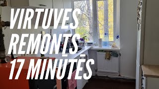 Virtuves remonts paša rokām 17 minūtēs timelapse [upl. by Daryle]