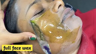 full face wax  how to remove facial hair  honey alovera wax sonimakeover [upl. by Sill]