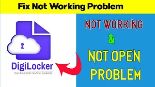 How To Fix DigiLocker Not Working Problem Android amp Ios  DigiLocker Not Open Problem Android [upl. by Sachiko393]