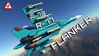 Su27SM Flanker Flanking with R77 [upl. by Edya]