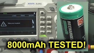 NiMH 8000mAh Capacity Claim TESTED [upl. by Mossberg]