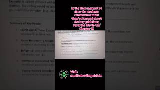 ICD10CM Chapter 10 coding guidelines icd10onlineclasses joinmycrew shorts [upl. by Amorita]