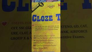 cloze test ke liye best book  Manisha bansal maam ka cloze test book ssc cgl upsc cds nda [upl. by Assirialc473]