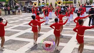 Banda San Miguel  Abucay Bataan Fiesta 2024  Group Majorettes Presentation [upl. by Tempa905]