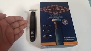 KING C GILLETTE ALL IN ONE STYLER 4D BLADE TRIMMER UNBOXING REVIEW [upl. by Dickerson327]