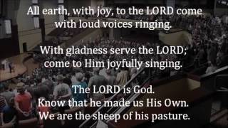 Psalm 100  Huge PRESBYTRERIAN Congregation PSALM SING Tune Praise to the Lord the Almighty [upl. by Tennek]