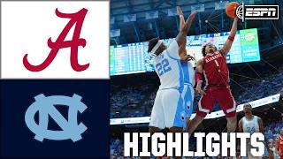 Alabama Crimson Tide vs North Carolina Tar Heels  Full Game Highlights  ESPN College Basketball [upl. by Hara]