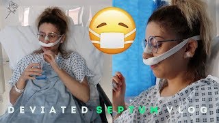 I GOT NOSE SURGERY DEVIATED SEPTUM VLOG EXPERIENCE amp ADVICE [upl. by Male]