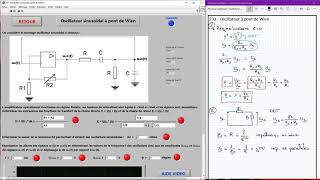 231  Oscillateur à pont de Wien [upl. by Eatnoid441]