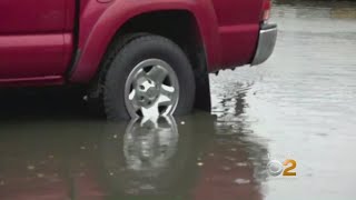 Noreaster Flooding Hits Coastal Neighborhoods [upl. by Ekihc432]