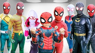 What If ALL COLOR SPIDERMAN In 1 House Rescue KID SPIDER MAN With SUPERHERO Power Funny Action [upl. by Anirdna205]