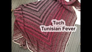 Tuch Tunisian Fever  Tunesisch Häkeln  Leicht [upl. by Rothschild]