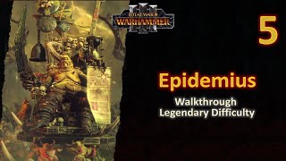 5 Nurgle Epidemius  Battle of Bilious Cliffs vs Dark Elves Hag Graef  Legendary  No Commentary [upl. by Gnahc]