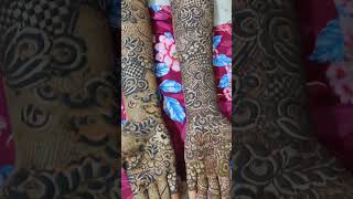 NuzhatSiddiqui90 bridalmehandi henna vidio mehndivedio likeforlikes comments viralshort [upl. by Johny352]