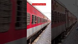 12875 Neelachal SF Express overtake 15119 janta express highspeedtrain shorts [upl. by Funda]