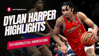 Dylan Harper McDonalds AllAmerican Game Highlights  Rutgers Scarlet Knights Basketball [upl. by Aeriela380]