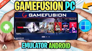 🔥 GAMEFUSION PC EMULATOR ANDROID  NEW WINDOWS EMULATOR GAMEPLAY GTA 5 amp MORE [upl. by Nydroj537]