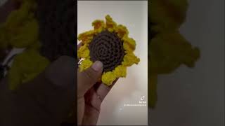 hermoso llavero de Girasol a crochet crochet tejer amigurumi ganchillo handmade diy [upl. by Attiuqram]