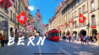 Beautiful Bern  Switzerland 🇨🇭 Walking Tour  4K [upl. by Anilyx]