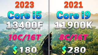 Core i5 13400F 2023 vs Core i9 11900K 2021  PC Gameplay Tested [upl. by Tallou]