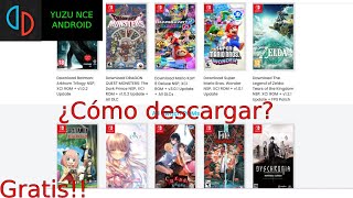 Cómo Descargar Juegos para Yuzu  Link [upl. by Olympia]