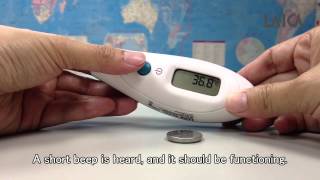 Ear infrared thermometer TH2002  How to use and clean [upl. by Laven942]